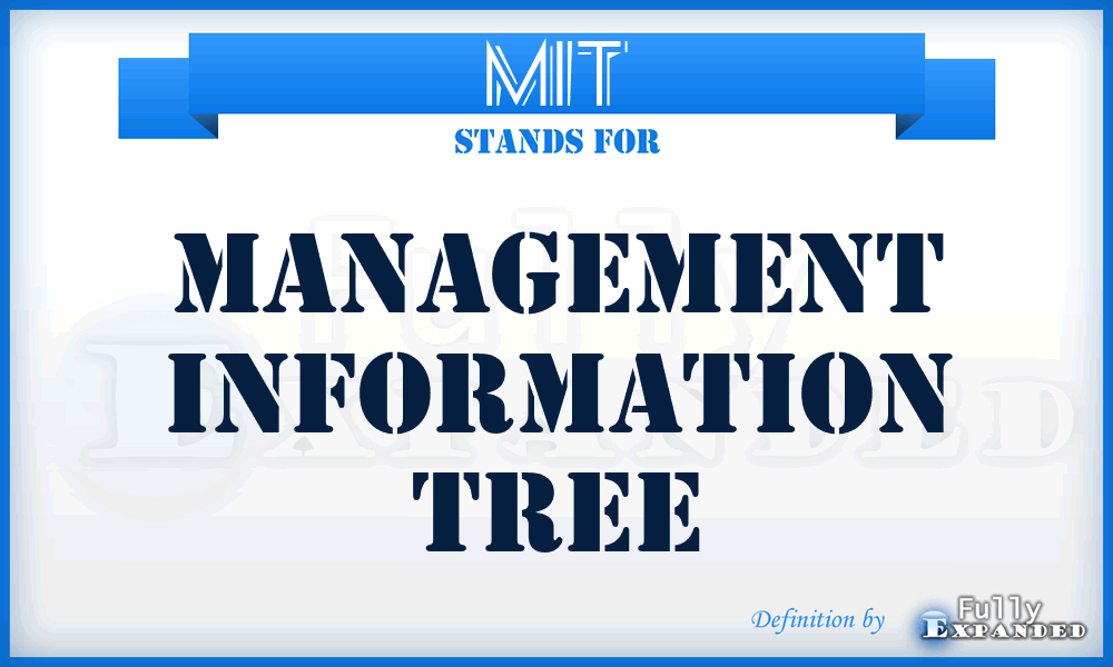 MIT - management information tree