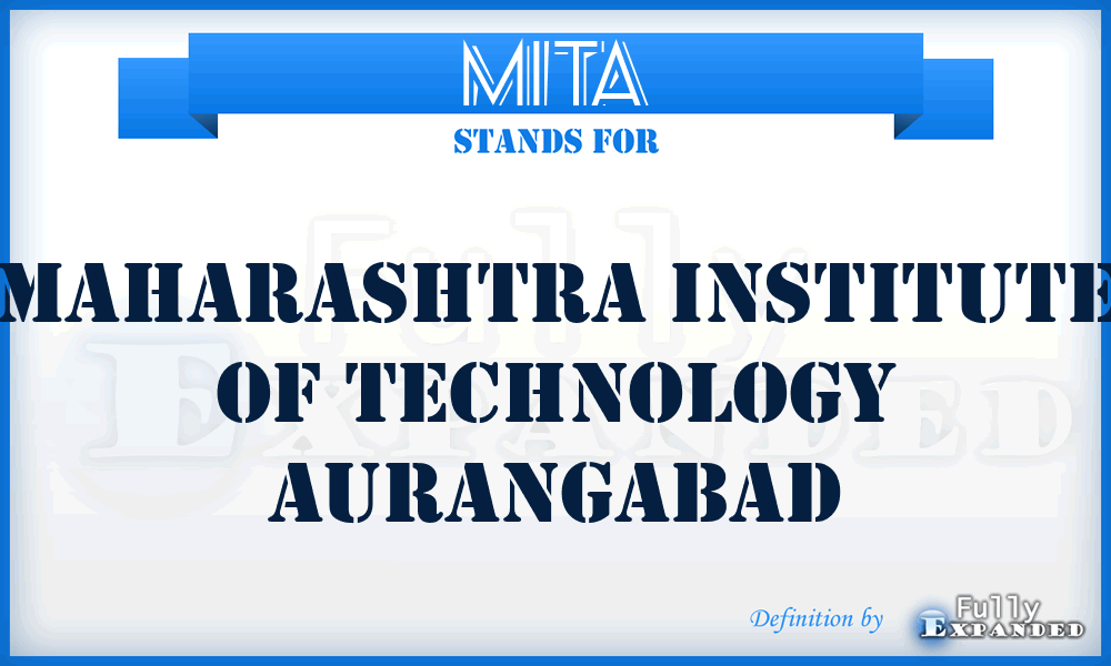 MITA - Maharashtra Institute of Technology Aurangabad