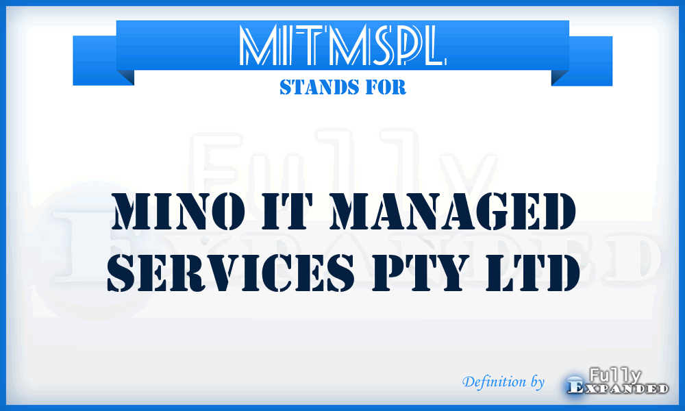 MITMSPL - Mino IT Managed Services Pty Ltd