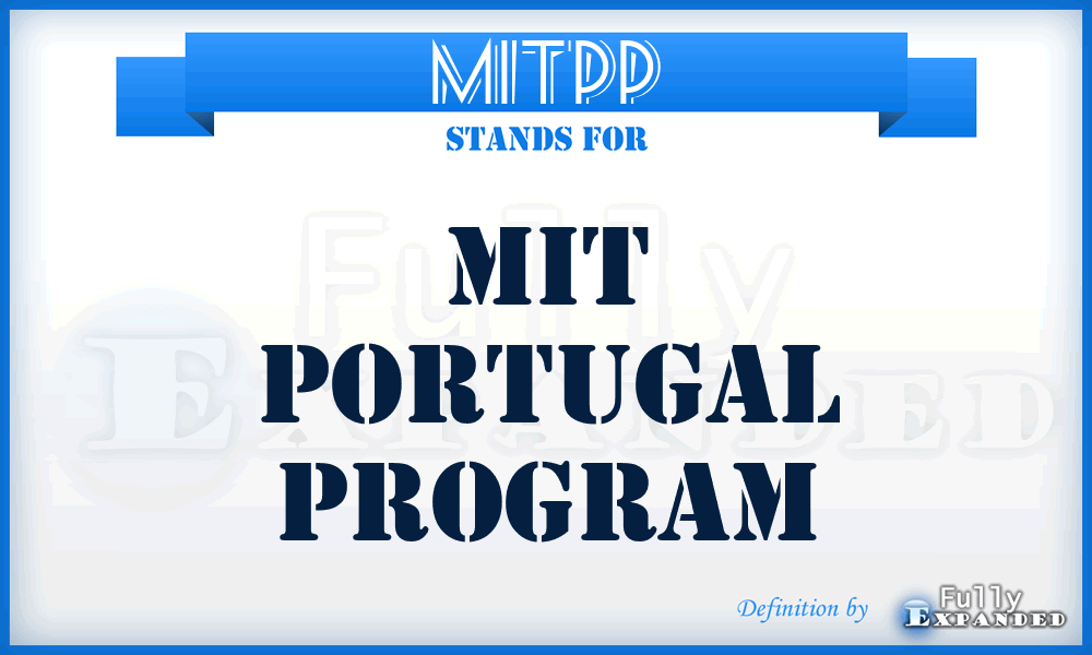 MITPP - MIT Portugal Program