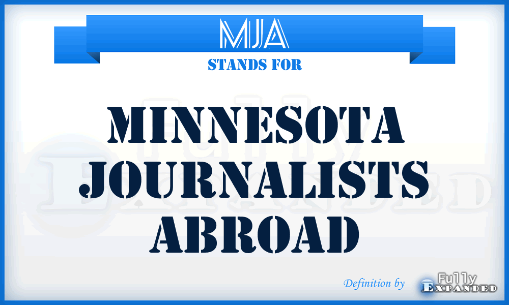 MJA - Minnesota Journalists Abroad