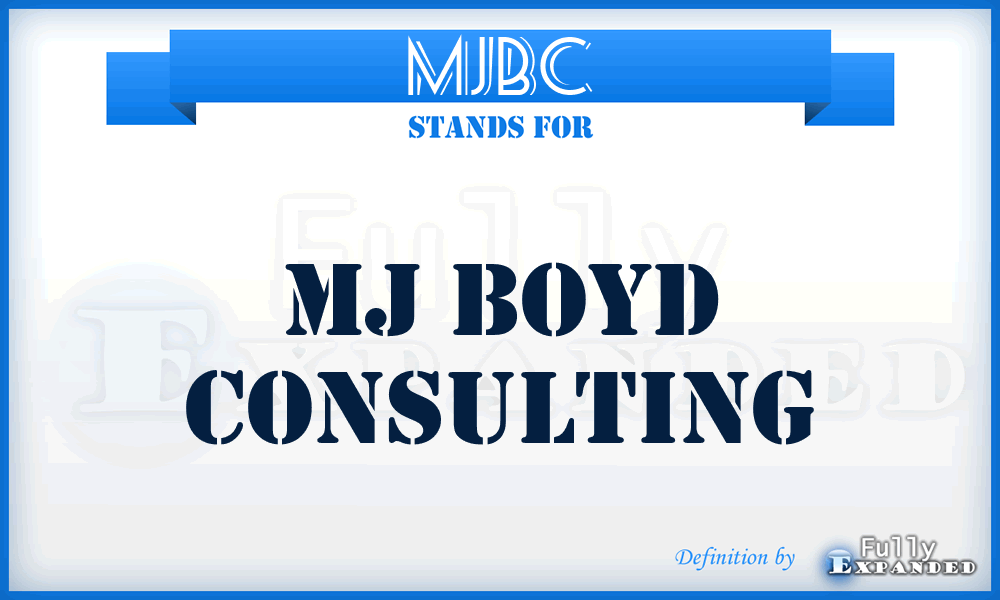 MJBC - MJ Boyd Consulting