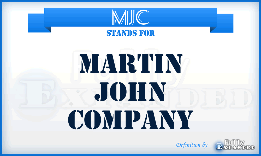 MJC - Martin John Company