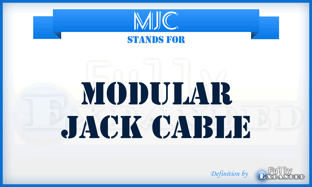 MJC - Modular Jack Cable