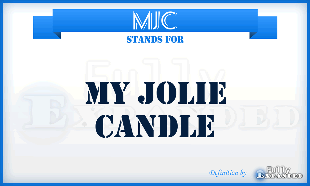 MJC - My Jolie Candle