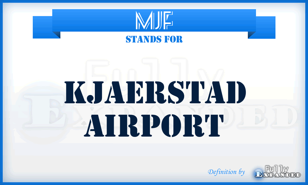 MJF - Kjaerstad airport