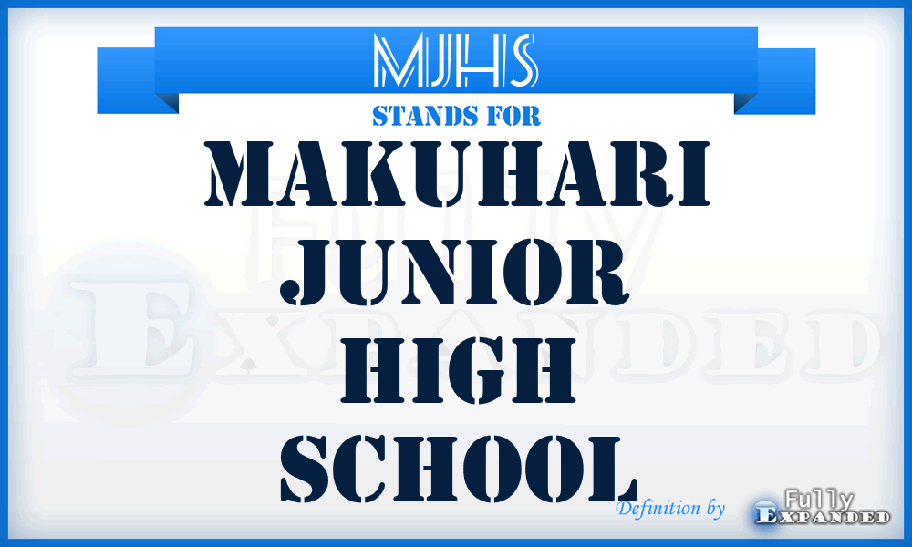 MJHS - Makuhari Junior High School