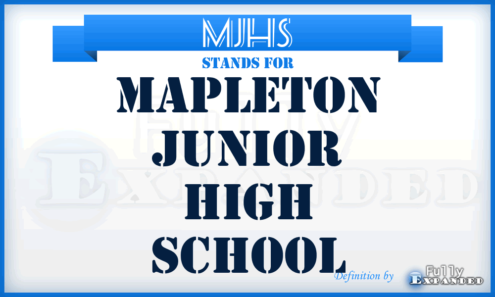MJHS - Mapleton Junior High School