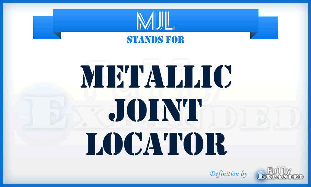 MJL - Metallic Joint Locator