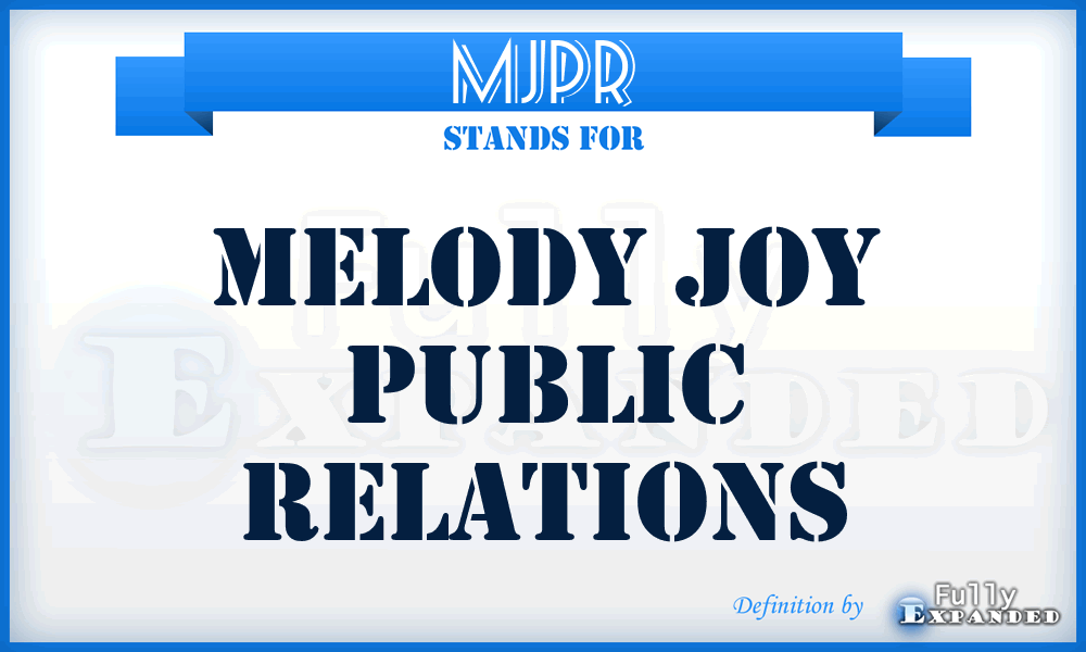 MJPR - Melody Joy Public Relations