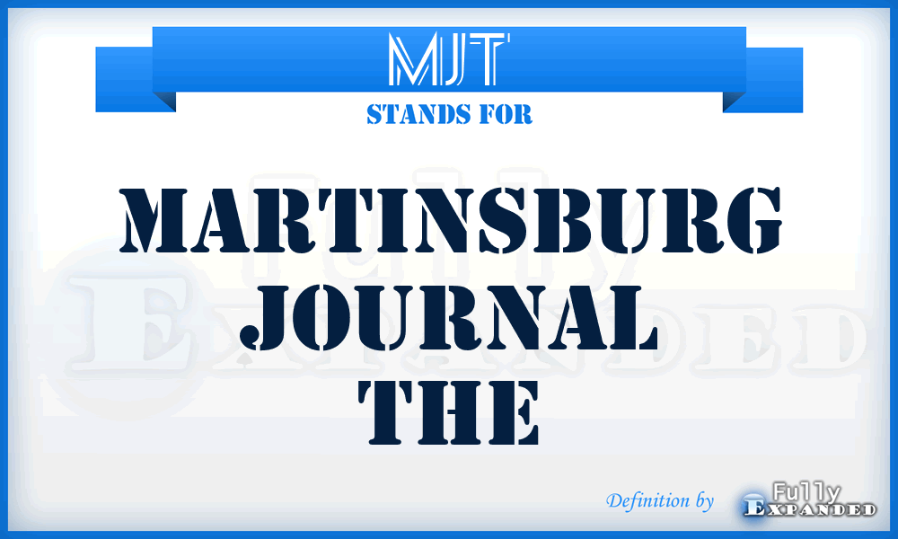 MJT - Martinsburg Journal The