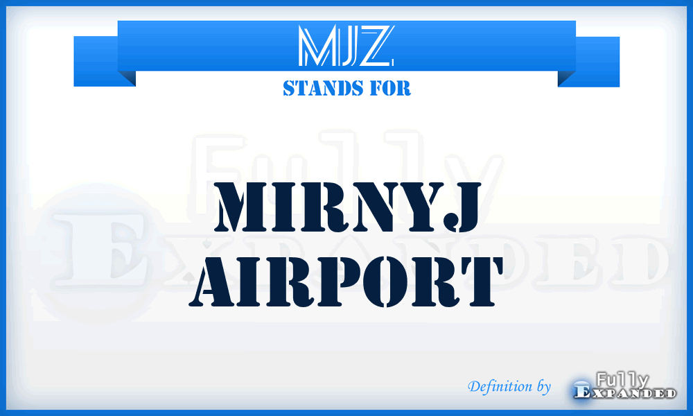 MJZ - Mirnyj airport