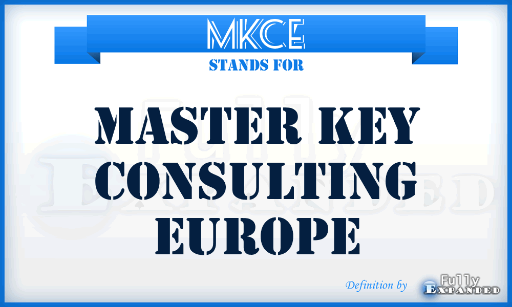 MKCE - Master Key Consulting Europe