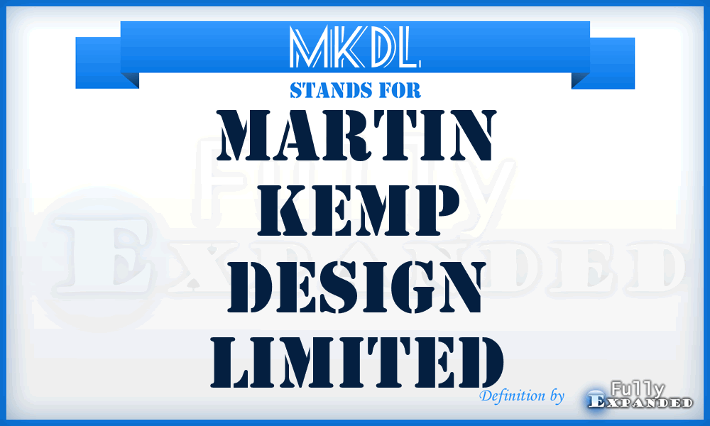MKDL - Martin Kemp Design Limited