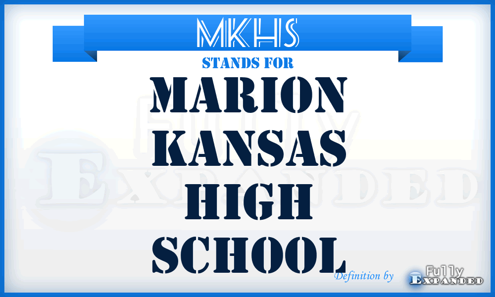 MKHS - Marion Kansas High School