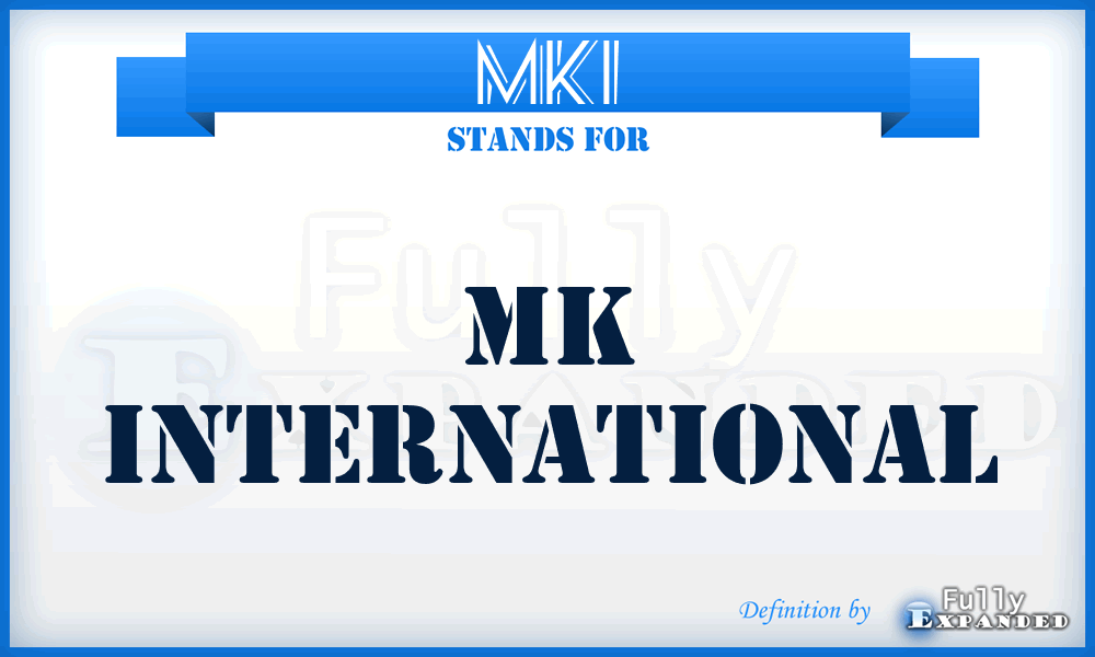 MKI - MK International