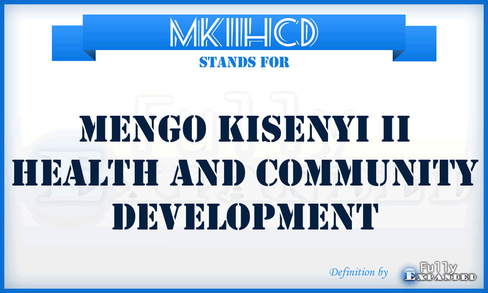 MKIIHCD - Mengo Kisenyi II Health and Community Development