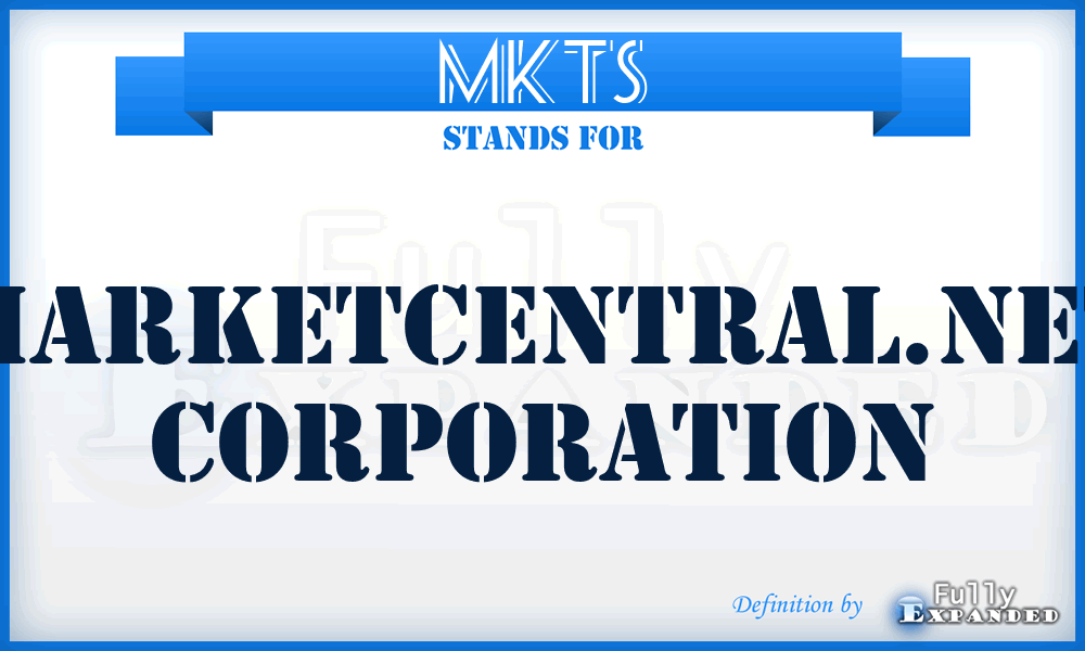 MKTS - MarketCentral.Net Corporation