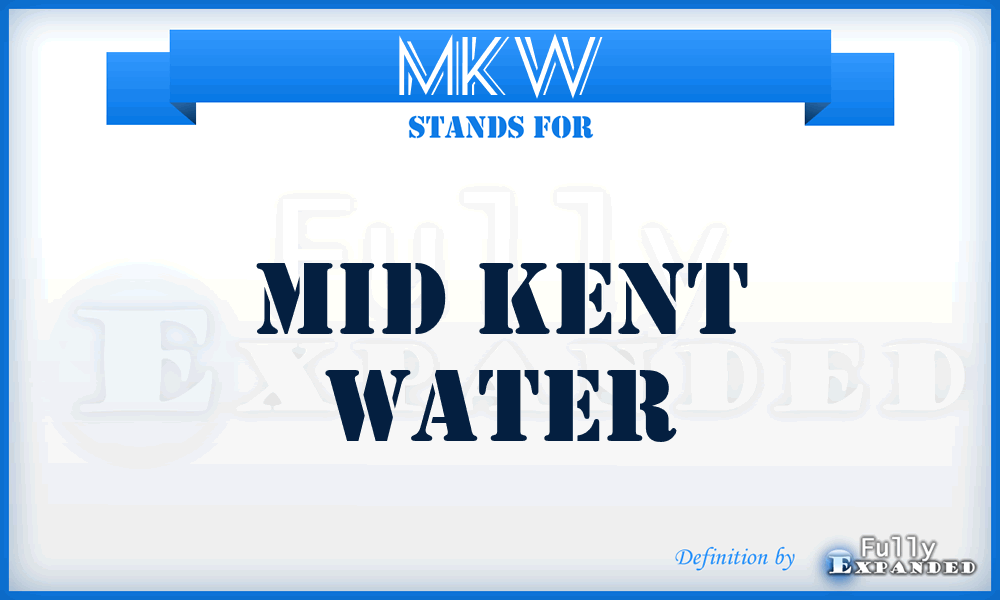 MKW - Mid Kent Water