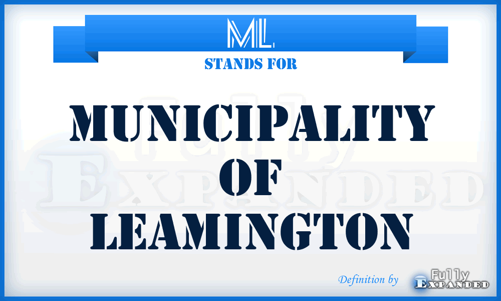 ML - Municipality of Leamington