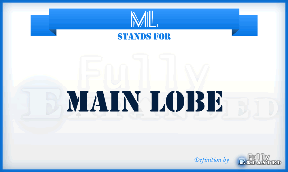 ML - main lobe