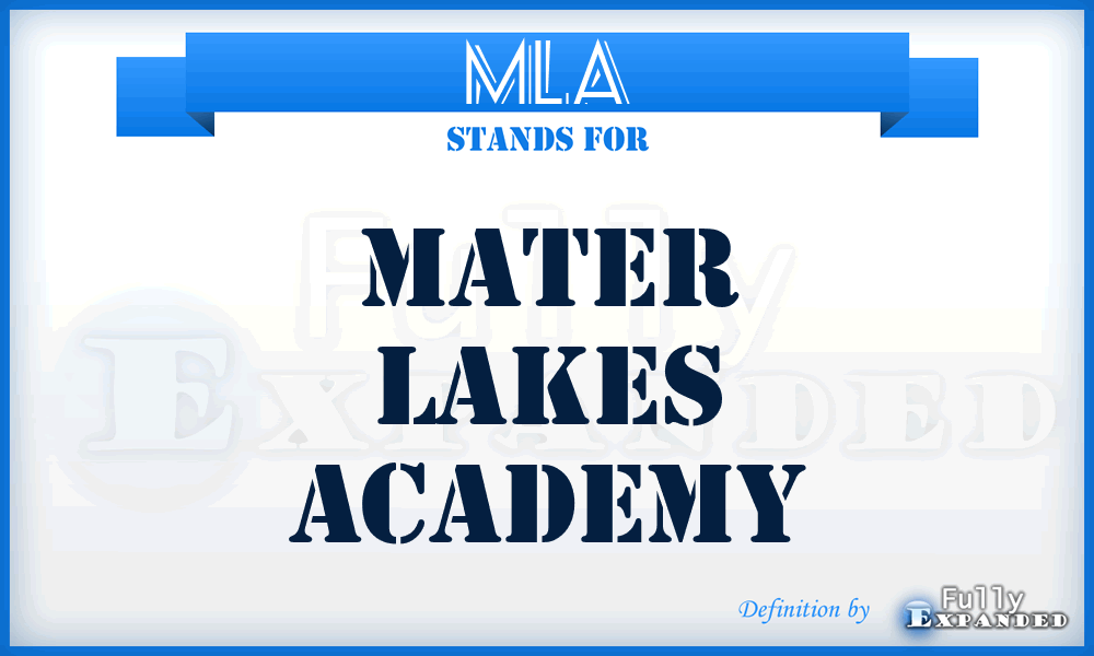 MLA - Mater Lakes Academy