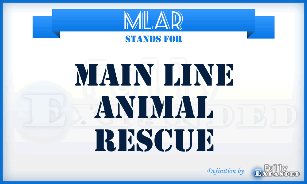MLAR - Main Line Animal Rescue