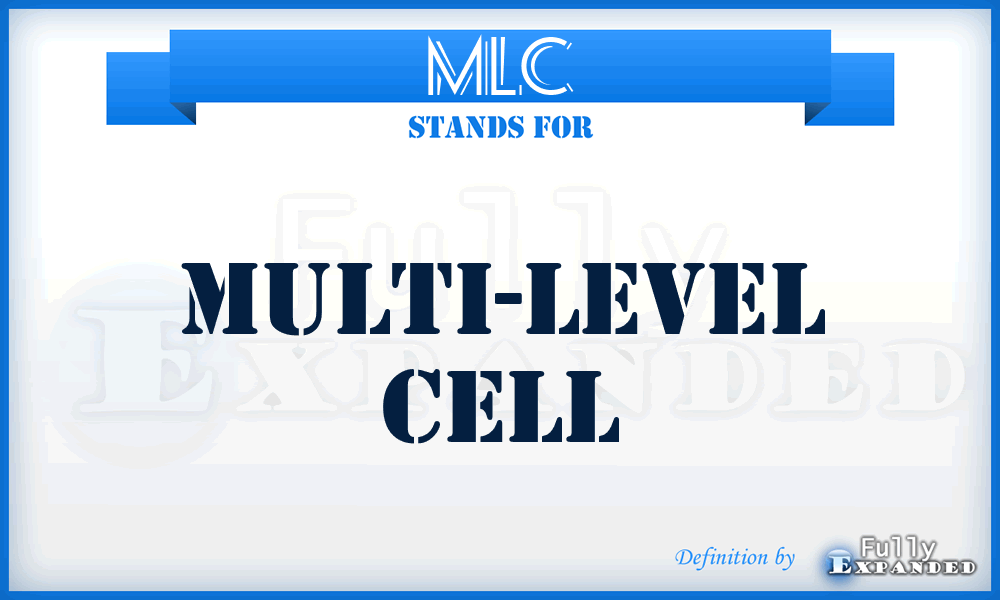MLC - Multi-Level Cell