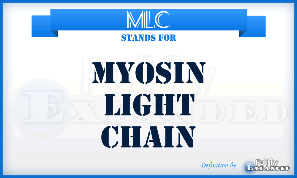 MLC - Myosin Light Chain