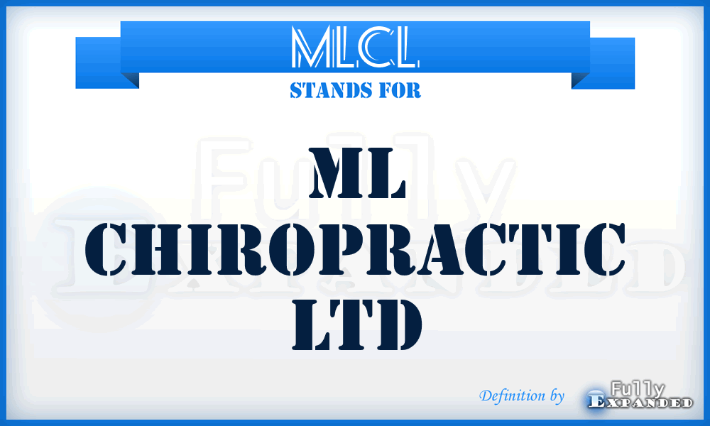 MLCL - ML Chiropractic Ltd