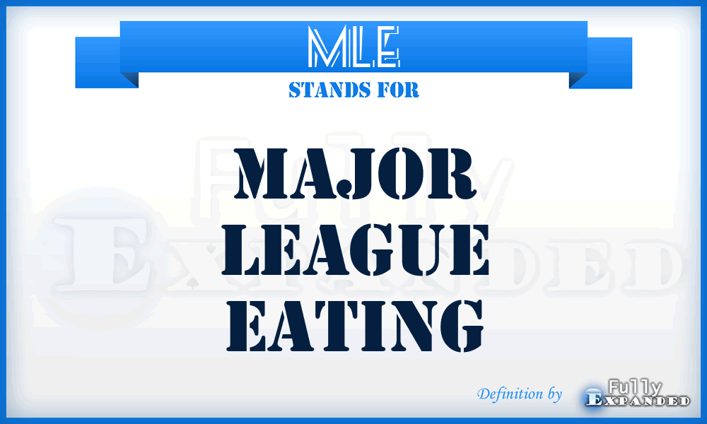 MLE - Major League Eating