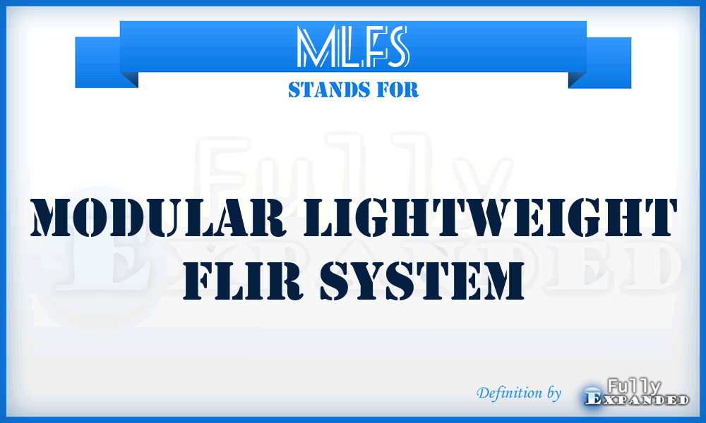 MLFS - Modular Lightweight FLIR System