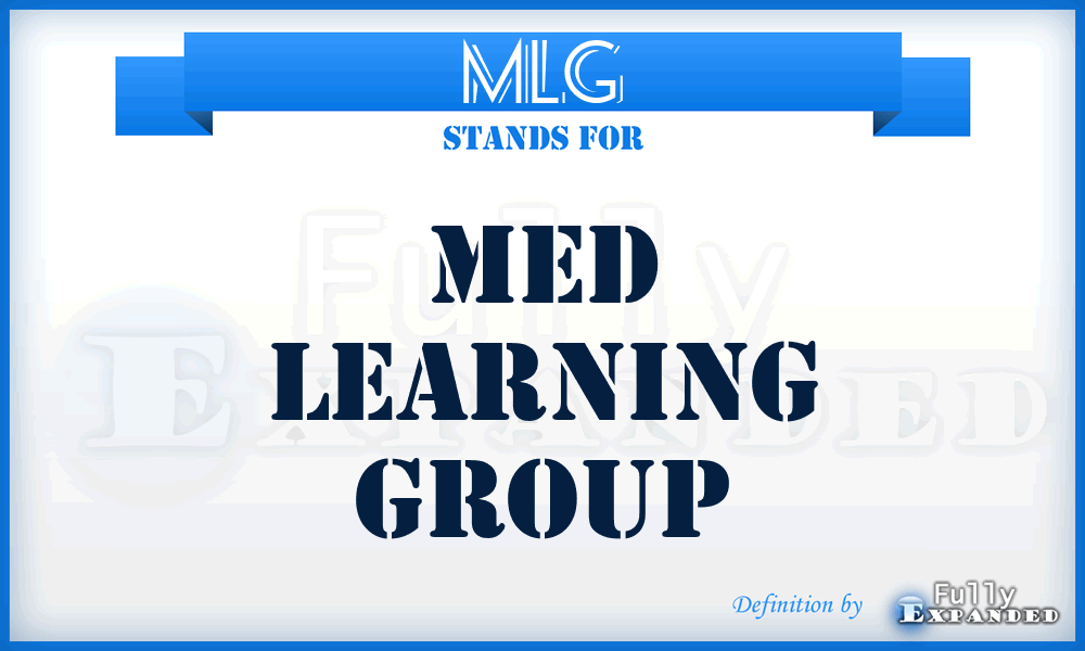 MLG - Med Learning Group