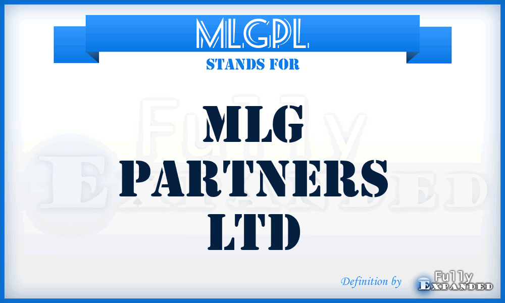 MLGPL - MLG Partners Ltd