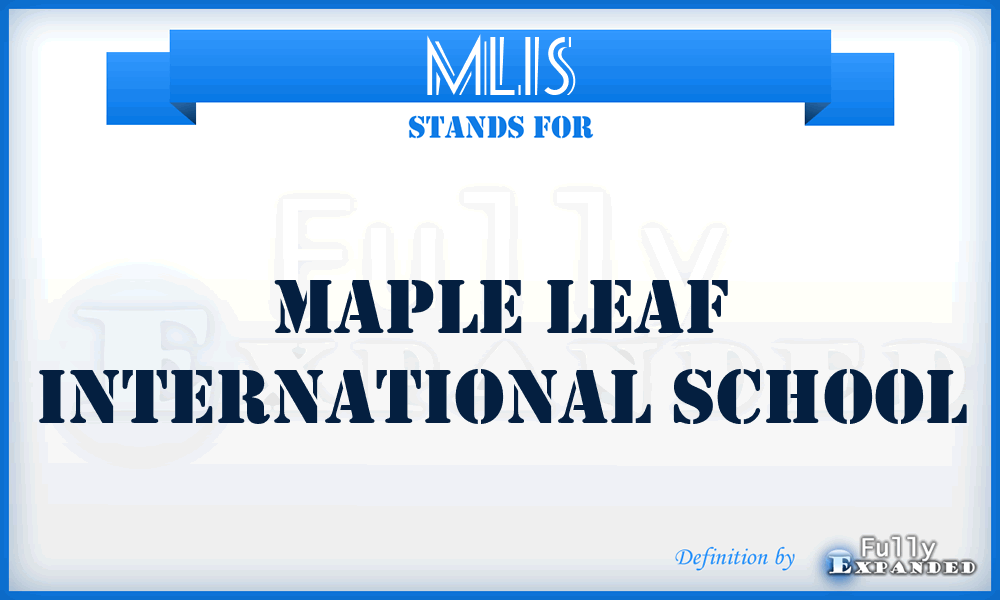 MLIS - Maple Leaf International School
