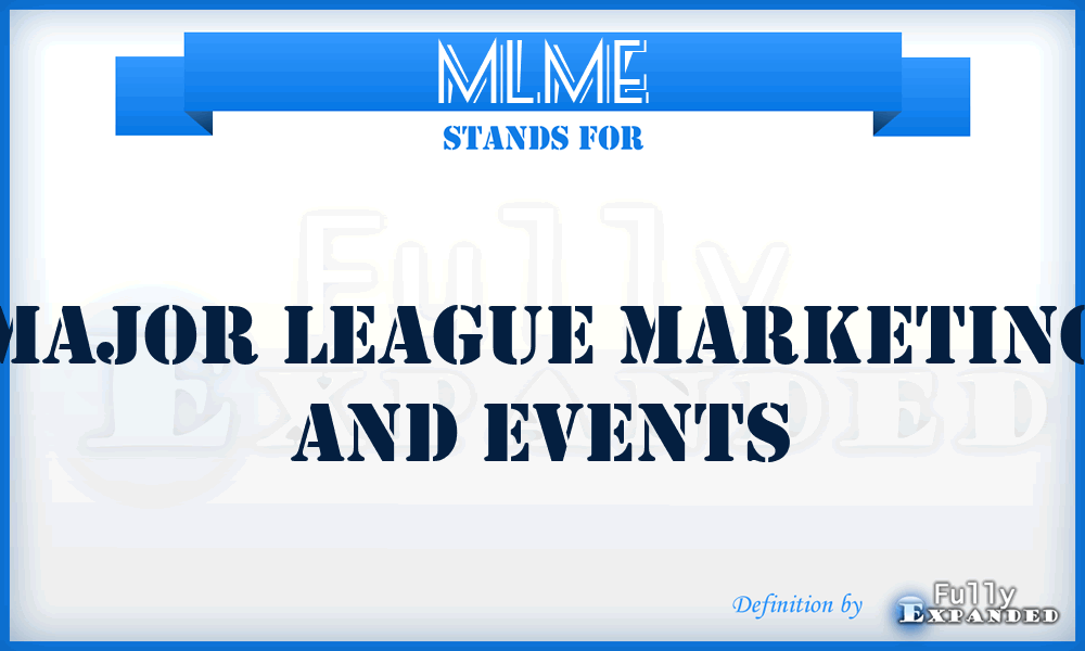 MLME - Major League Marketing and Events