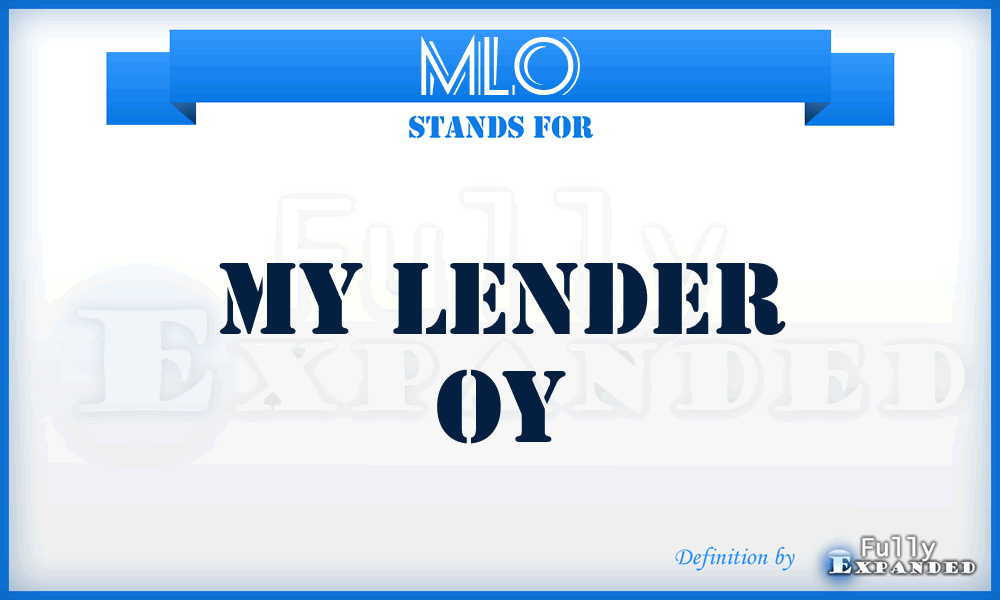 MLO - My Lender Oy