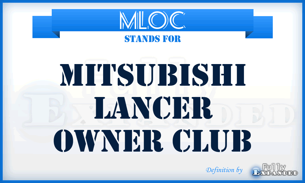 MLOC - Mitsubishi Lancer Owner Club