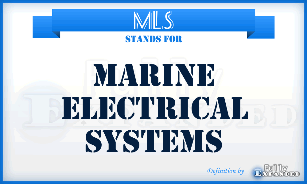 MLS - Marine Electrical Systems