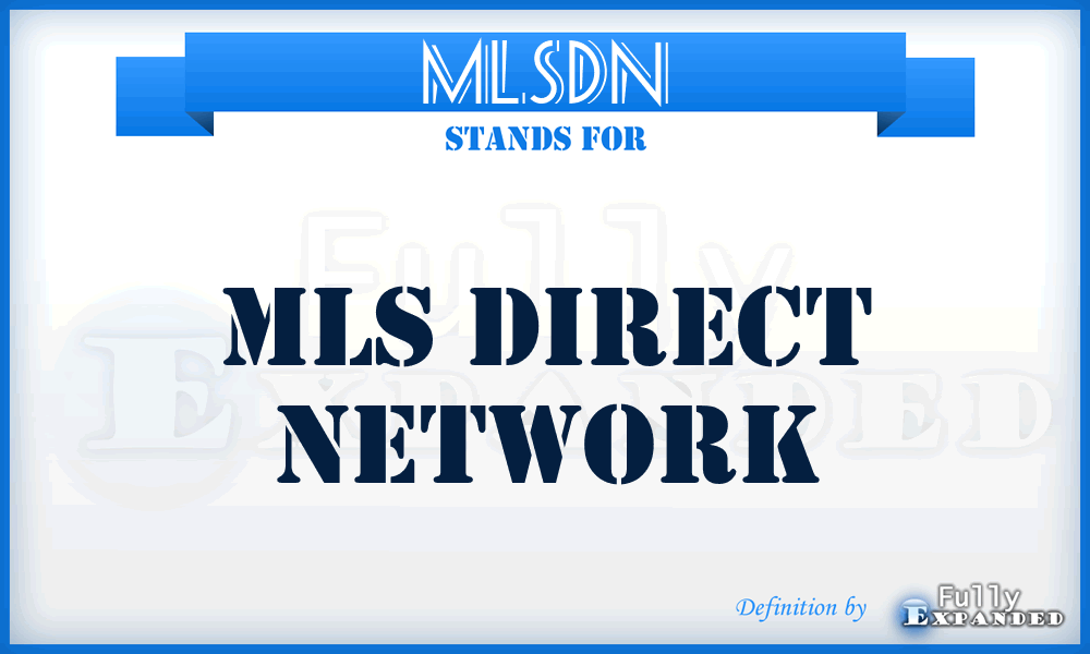 MLSDN - MLS Direct Network