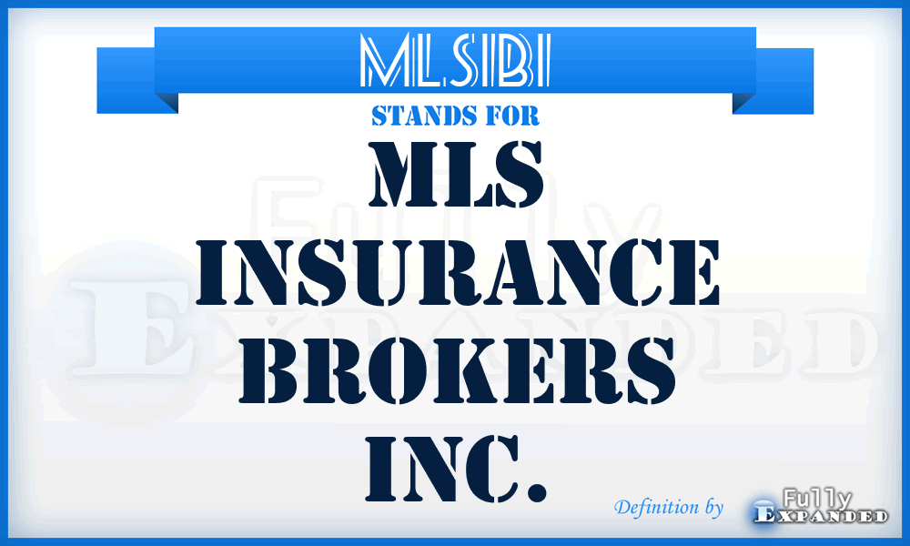 MLSIBI - MLS Insurance Brokers Inc.