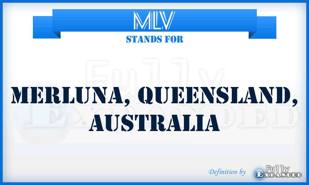 MLV - Merluna, Queensland, Australia