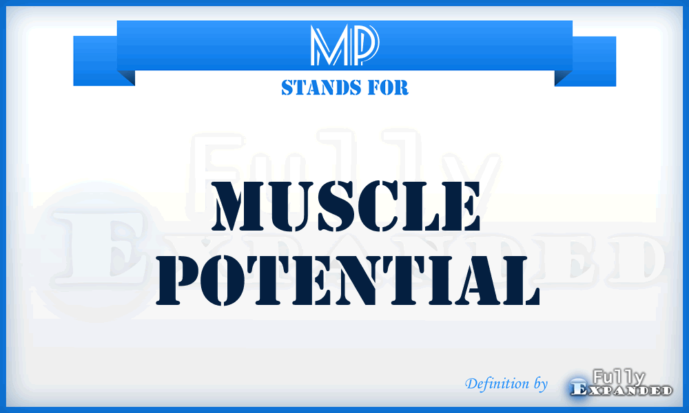 MP - muscle potential