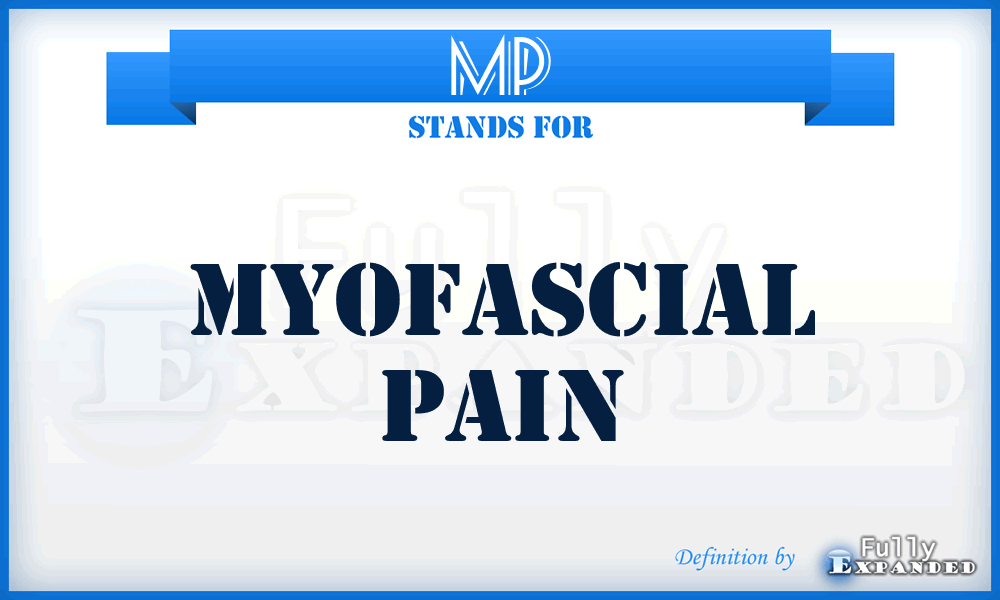 MP - myofascial pain