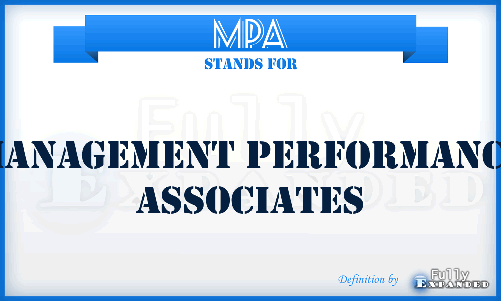 MPA - Management Performance Associates