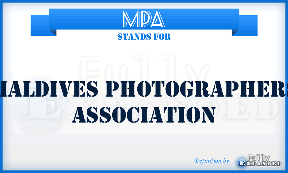 MPA - Maldives Photographers Association