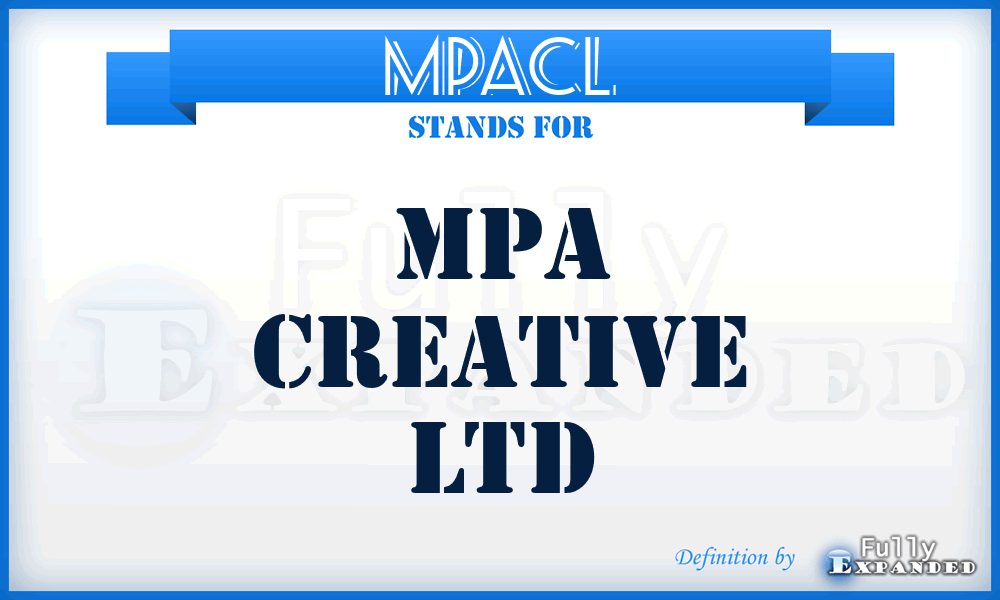 MPACL - MPA Creative Ltd