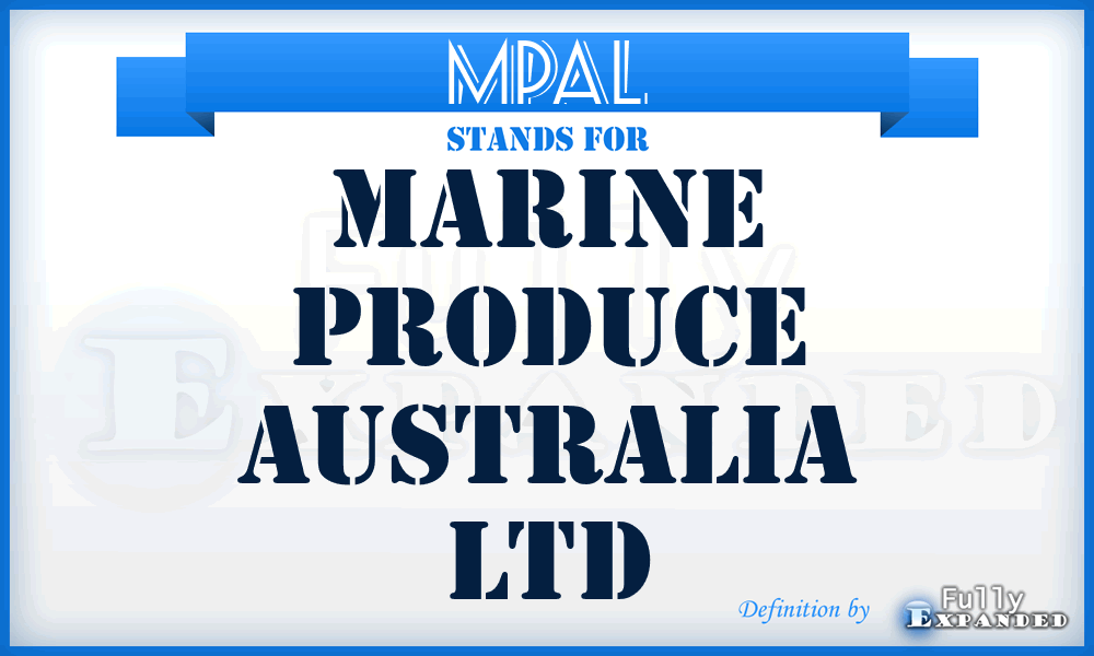 MPAL - Marine Produce Australia Ltd