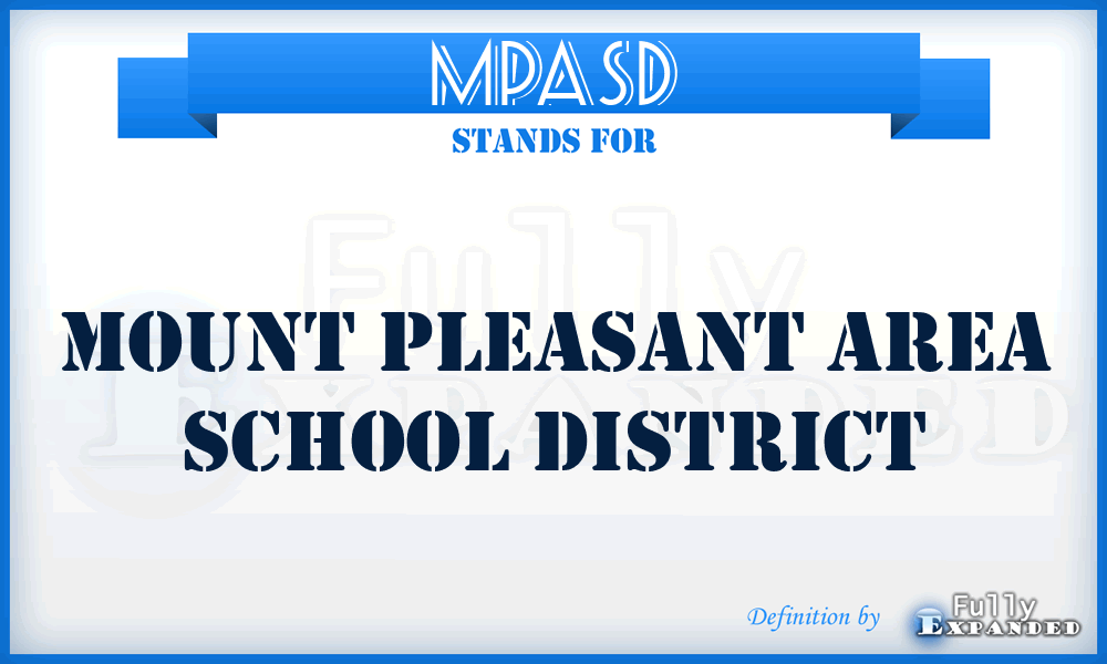 MPASD - Mount Pleasant Area School District