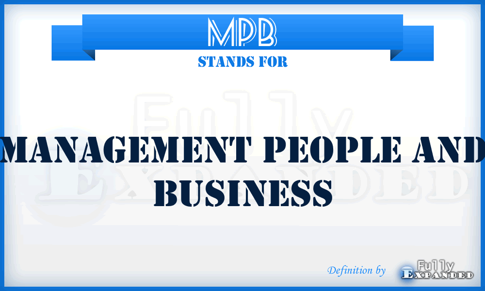 MPB - Management People and Business